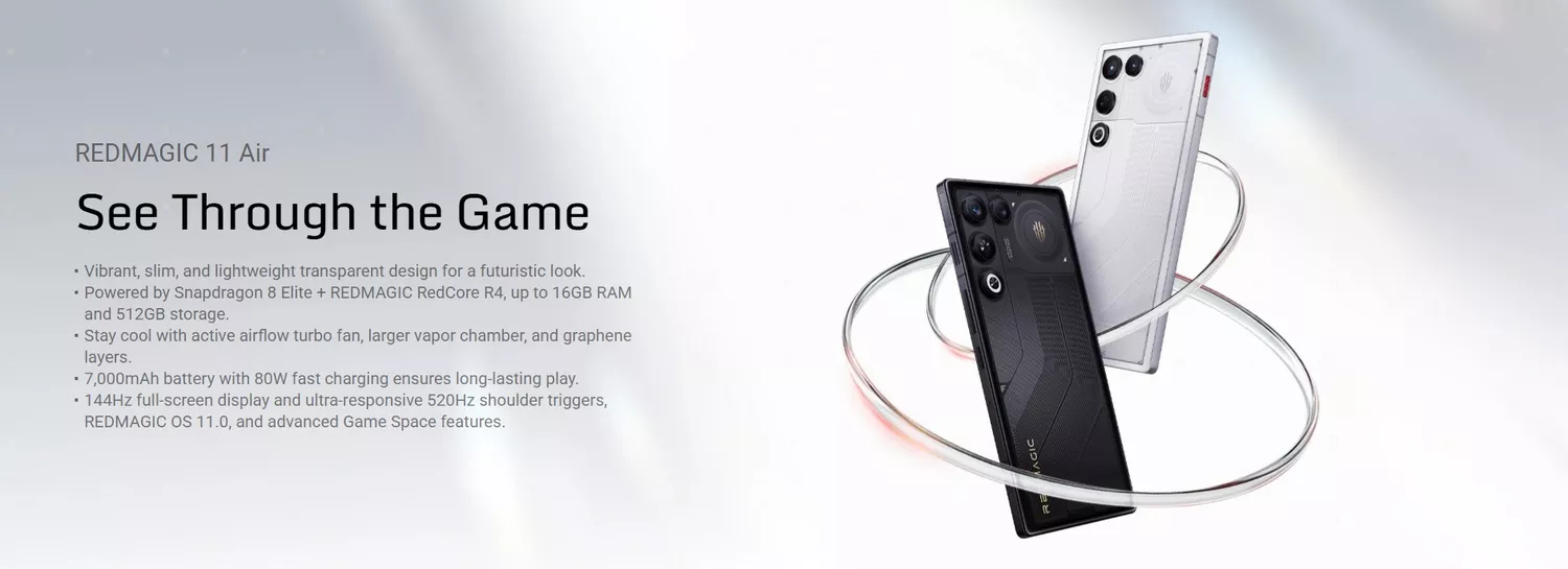 REDMAGIC 11 Air - Specs - REDMAGIC Kuwait - Alezay Kuwait