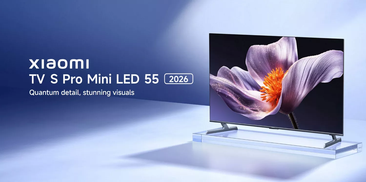 Xiaomi TV S Pro Mini LED 55 2026, Smart TV, 4K QD-Mini LED 144Hz Google TV, Dolby Vision, Dolby Atmos, HDR 10+, DTS-X, Harman AudioEFX, Google Assistant, Airplay 2, Low-reflection display (ELA6304GL) 29 Xiaomi TV S Pro Mini LED 55 2026 - Banner - Xiaomi Kuwait - Alezay Kuwait