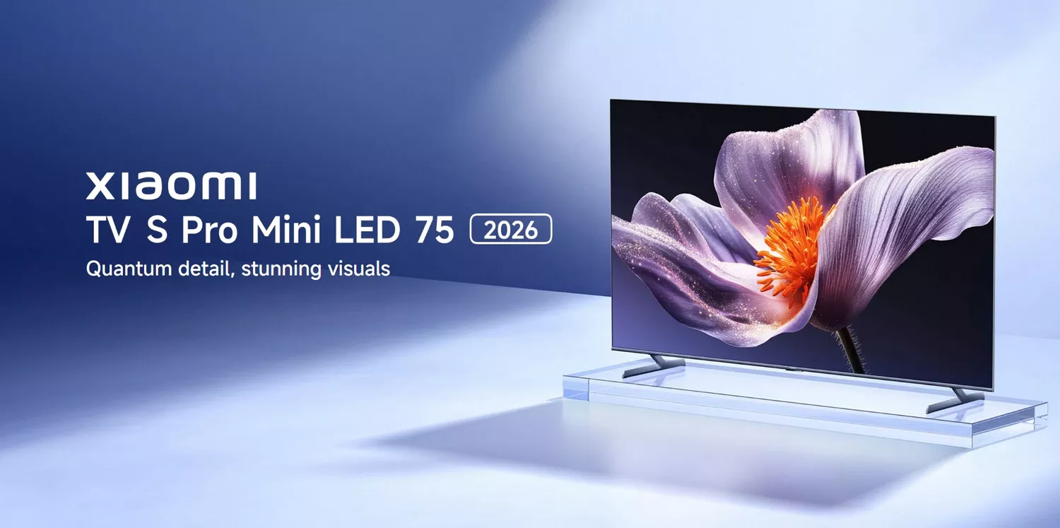 Xiaomi TV S Pro Mini LED 75 2026, Smart TV, 4K QD-Mini LED 144Hz Google TV, Dolby Vision, Dolby Atmos, HDR 10+, DTS-X, Harman AudioEFX, Google Assistant, Airplay 2, Low-reflection display (ELA6340GL) 29 Xiaomi TV S Pro Mini LED 75 2026 - Banner - Xiaomi Kuwait - Alezay Kuwait