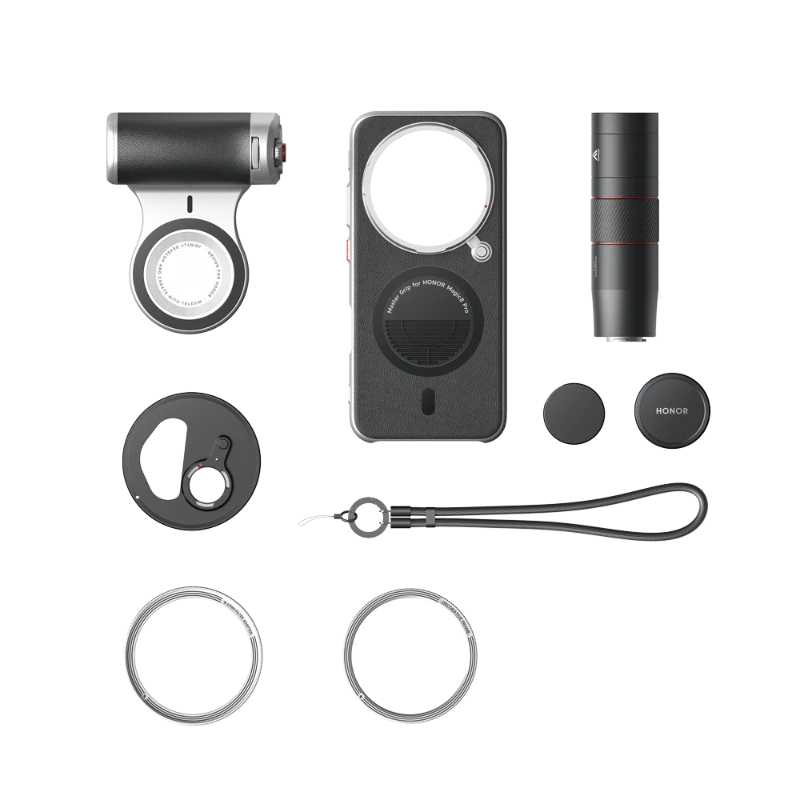 HONOR Magic 8 Pro Professional Imaging Kit | 2.35x Telephoto Extender | 200mm Ultra Night Telephoto | Pro Magnetic Grip (Official) 20 HONOR Magic 8 Pro Professional Imaging Kit - - Box Contents - Honor Kuwait - Alezay Kuwait