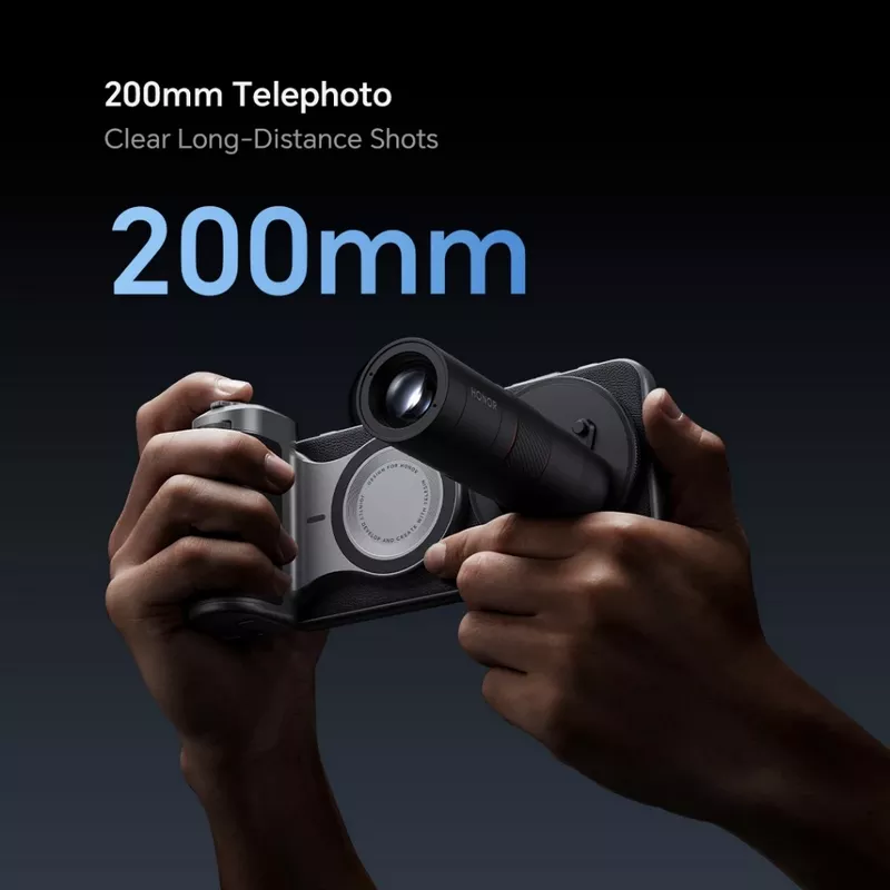 HONOR Magic 8 Pro Professional Imaging Kit | 2.35x Telephoto Extender | 200mm Ultra Night Telephoto | Pro Magnetic Grip (Official) 13 HONOR Magic 8 Pro Professional Imaging Kit - Honor Kuwait - Alezay Kuwait