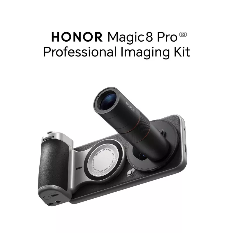 HONOR Magic 8 Pro Professional Imaging Kit | 2.35x Telephoto Extender | 200mm Ultra Night Telephoto | Pro Magnetic Grip (Official) 1 HONOR Magic 8 Pro Professional Imaging Kit - Honor Kuwait - Alezay Kuwait