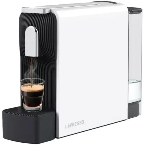Lepresso Baristo Espresso Machine Nespresso Capsule Compatible - White - Lepresso Kuwait - Alezay Kuwait