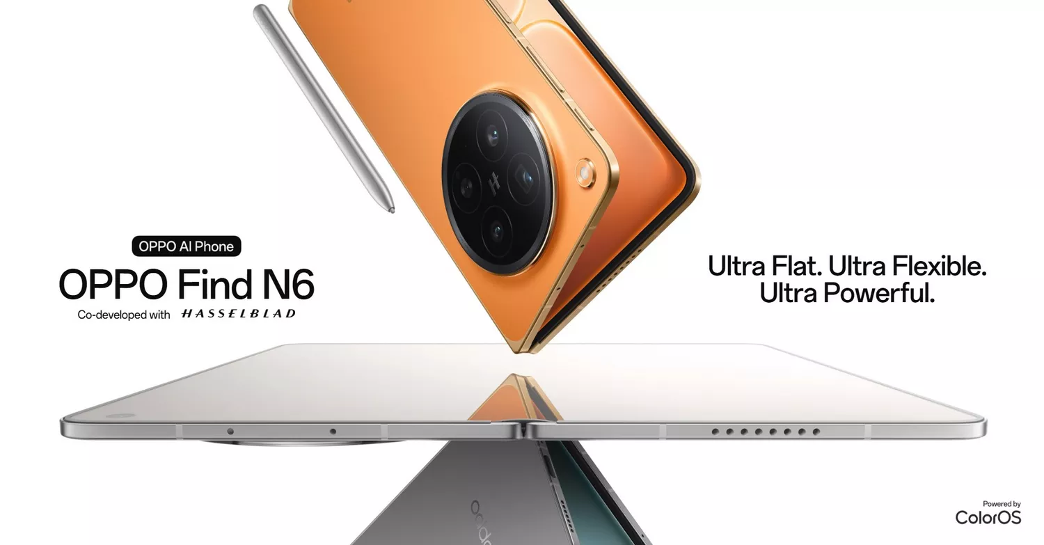 Oppo Find N6 Fold 5G Dual SIM 16GB+512GB Storage Phone (Global Version) 25 OPPO FIND N6 - BANNER - OPPO KUWAIT - ALEZAY KUWAIT