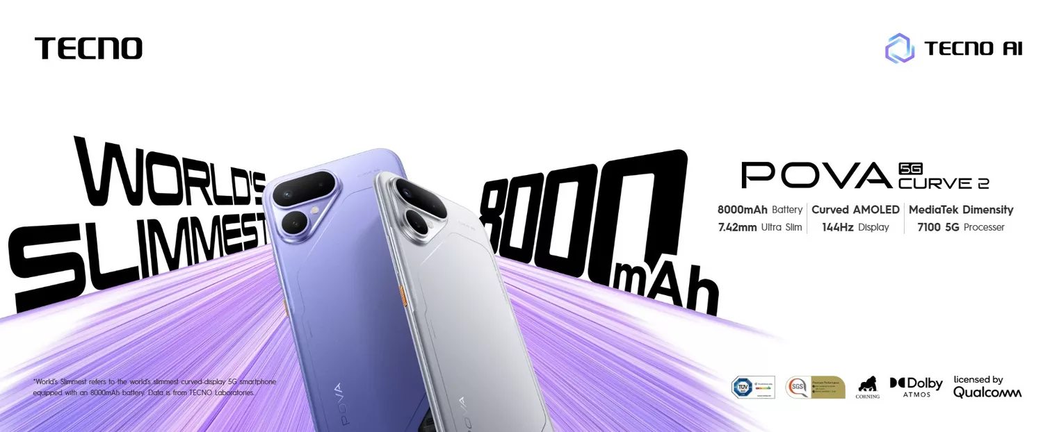 TECNO POVA CURVE 2 5G - BANNER - ALEZAY KUWAIT - TECNO KUWAIT