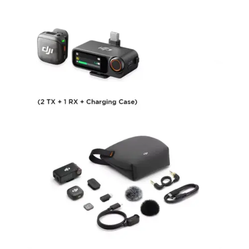 DJI Mic 3 (1 TX + 1 RX) - Wireless Microphone - DJI Store Kuwait - Alezay Kuwait