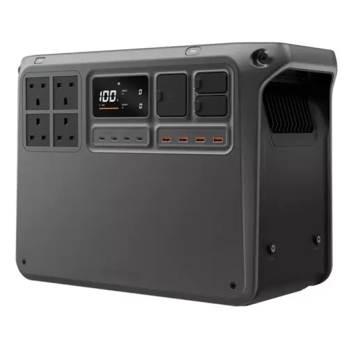 DJI Power 2000 Portable Power Station, 2048Wh LFP Battery, Compact Size, 3000W Stable Output, 0-80% Recharge in 55 Mins, Electric Generator for Home, Camping & RVs, Off-Grid