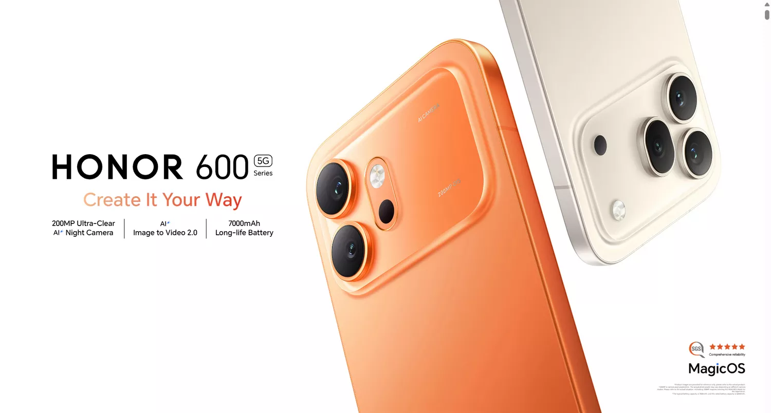 HONOR 600 5G - BANNER - HONOR KUWAIT - ALEZAY KUWAIT