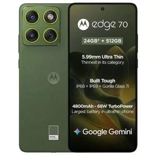 Motorola Edge 70 5G - Lily Pad - Bronze Green - Alezay Kuwait