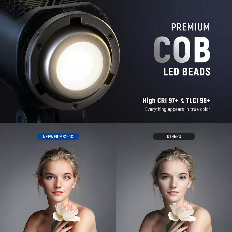 NEEWER MS150C 150W Mini RGB LED Video Light 12 NEEWER MS150C 150W Mini RGB LED Video Light - Alezay Kuwait - NEEWER Kuwait
