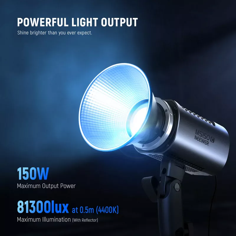 NEEWER MS150C 150W Mini RGB LED Video Light 10 NEEWER MS150C 150W Mini RGB LED Video Light - Alezay Kuwait - NEEWER Kuwait