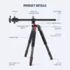 NEEWER N284L Plus G0 Camera Tripod Monopod - Alezay Kuwait - NEEWER Kuwait