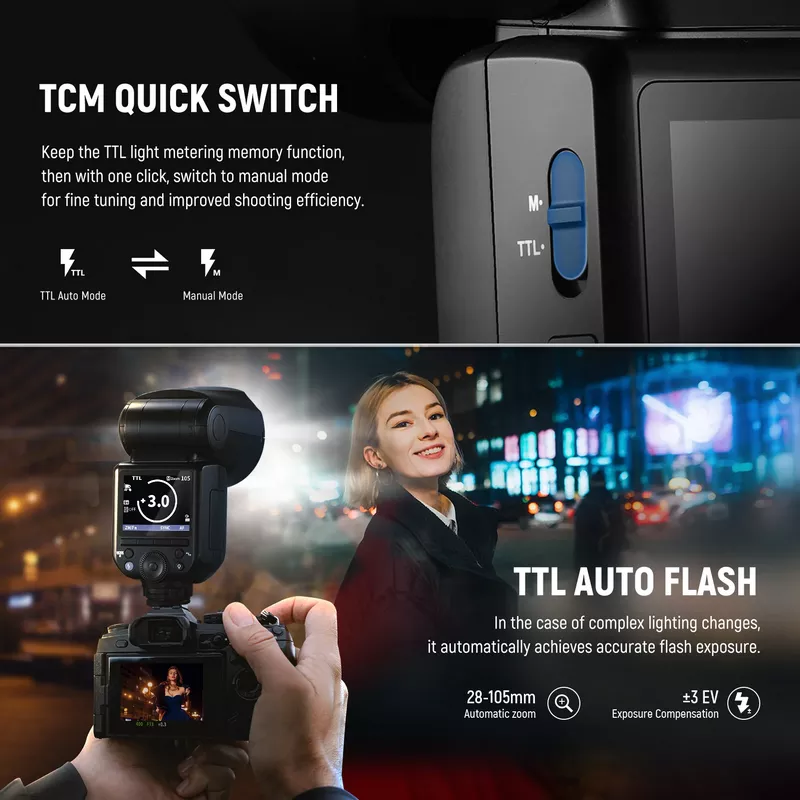 NEEWER Z2 3000mAh Battery TTL Round Head Flash Speedlite - For Sony Camera (Z2-S) 12 NEEWER Z2 3000mAh Battery TTL Round Head Flash Speedlite - Alezay Kuwait - NEEWER Kuwait