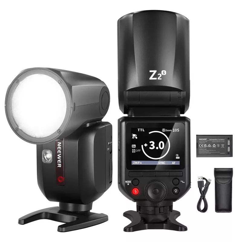 NEEWER Z2 3000mAh Battery TTL Round Head Flash Speedlite - For Sony Camera (Z2-S) 1 NEEWER Z2 3000mAh Battery TTL Round Head Flash Speedlite - Alezay Kuwait - NEEWER Kuwait