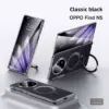 OPPO Find N6 Kevlar Magnetic Handle MagSafe Case with Hinge Protection by SULADA - Black - Alezay Kuwait - Oppo Kuwait