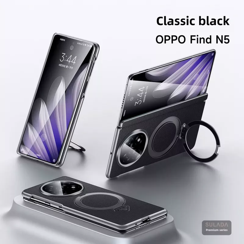 OPPO Find N6 Kevlar Magnetic Handle MagSafe Case with Hinge Protection by SULADA 12 OPPO Find N6 Kevlar Magnetic Handle MagSafe Case with Hinge Protection by SULADA - Black - Alezay Kuwait - Oppo Kuwait