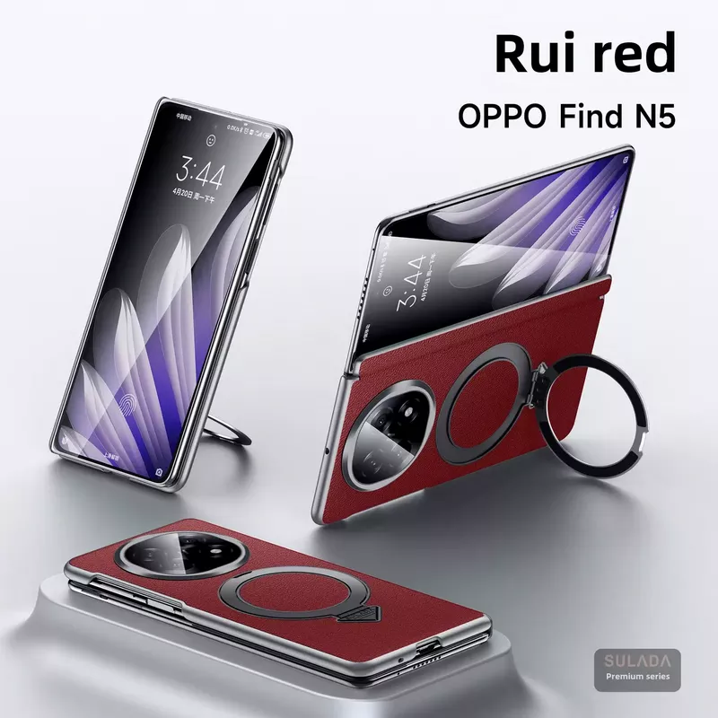 OPPO Find N6 Kevlar Magnetic Handle MagSafe Case with Hinge Protection by SULADA 8 OPPO Find N6 Kevlar Magnetic Handle MagSafe Case with Hinge Protection by SULADA - Red - Alezay Kuwait - Oppo Kuwait