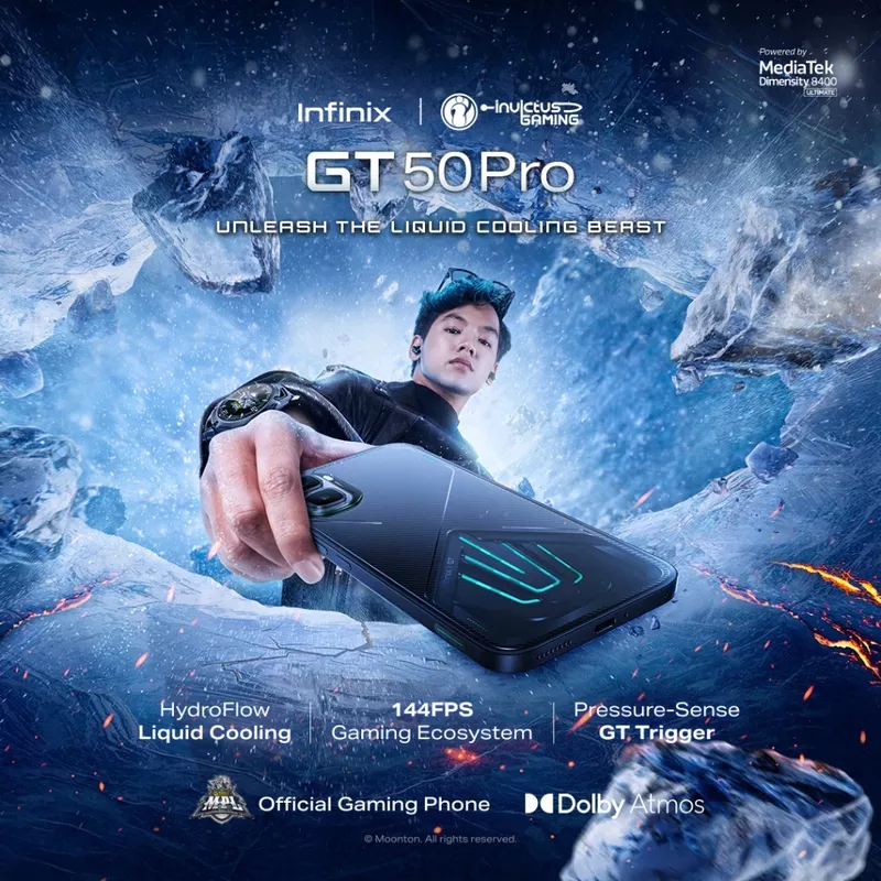 Infinix GT 50 Pro Cooling Edition 5G 512GB, 12GB RAM Gaming Phone (Global Version) 15 Infinix GT 50 Pro 5G - Features - Gaming Smartphone - Infinix Kuwait - Alezay Kuwait
