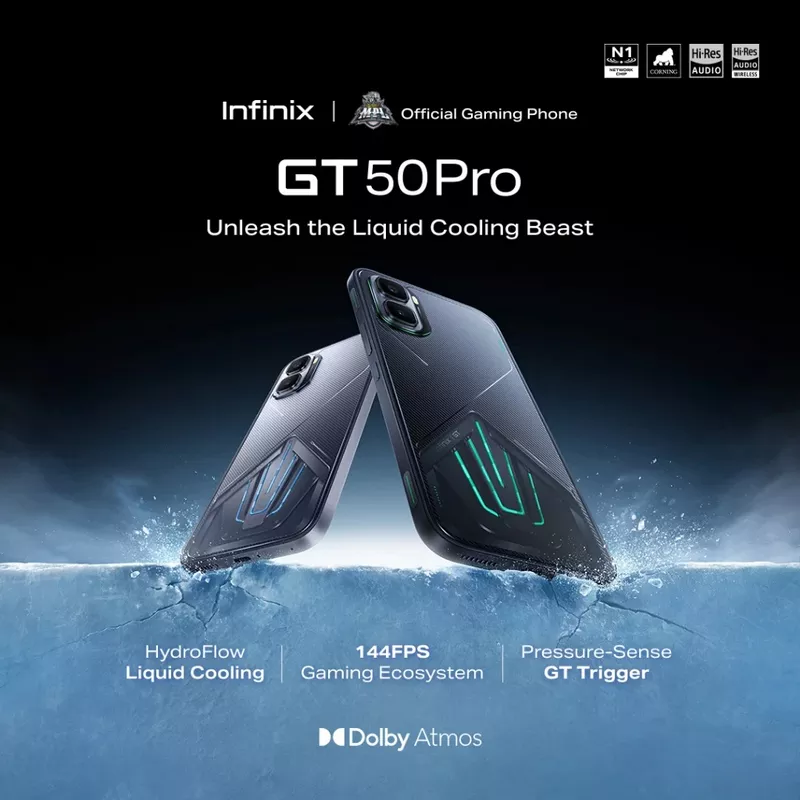 Infinix GT 50 Pro Cooling Edition 5G 512GB, 12GB RAM Gaming Phone (Global Version) 13 Infinix GT 50 Pro 5G - Features - Gaming Smartphone - Infinix Kuwait - Alezay Kuwait