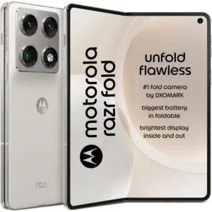 Motorola Razr Fold - Pantone Lily White - Motorola Kuwait - Alezay Kuwait