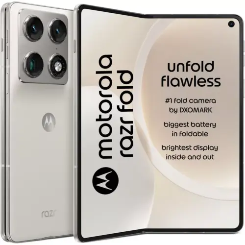 Motorola Razr Fold - Pantone Lily White - Motorola Kuwait - Alezay Kuwait
