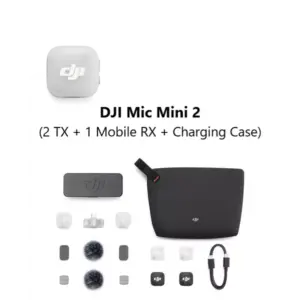DJI Mic Mini 2 (2 TX + 1 Mobile RX + Charging Case) - Wireless Mircrophone - Alezay Kuwait - DJI Kuwait