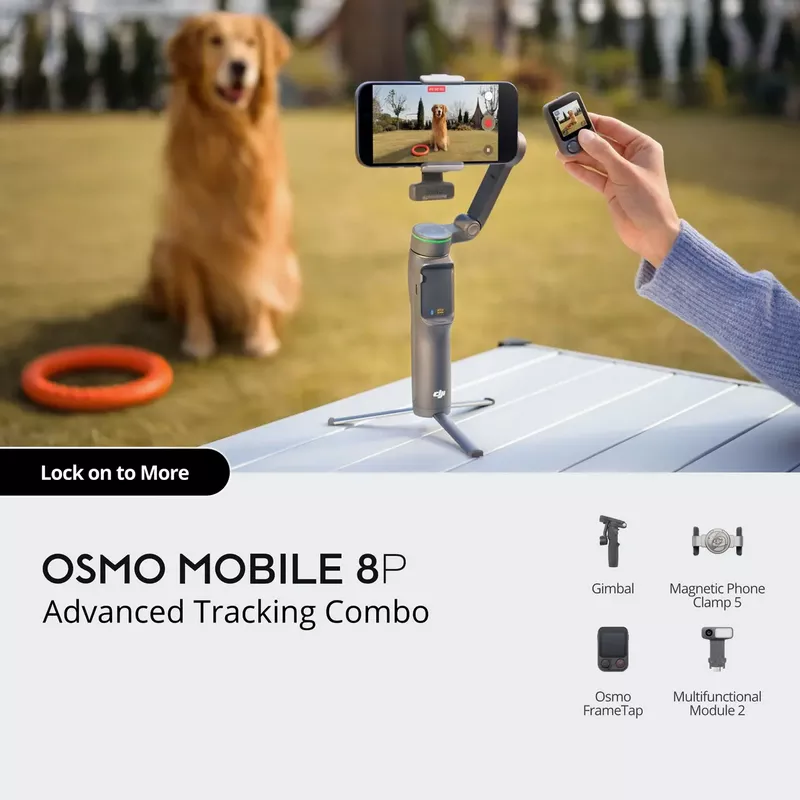 DJI Osmo Mobile 8P Advanced Tracking Combo 9 DJI Osmo Mobile 8P Advanced Tracking Combo - DJI Kuwait - Alezay Kuwait