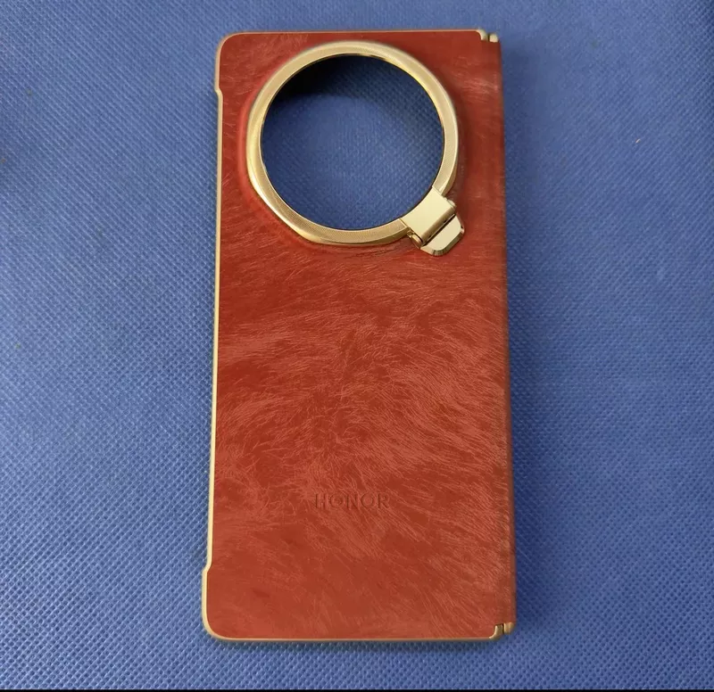 Honor Magic V6 Leather Protective Case with Hinge Protection & Lens Bracket (Official) 6 Honor Magic V6 Leather Protective Case - Red - Honor Kuwait - Alezay Kuwait