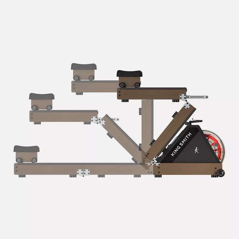 Kingsmith WR20 Water Rowing Machine | Water Resistance | Tri-Fold | KS Fit App Connect - Walnut 11 Kingsmith WR20 Water Rowing Machine - KingSmith Kuwait - Alezay Kuwait