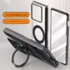 Motorola Razr Fold Protective MagSafe Case with Hinge & Screen Protection - Black Transparent - Alezay Kuwait