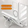 Motorola Razr Fold Protective MagSafe Case with Hinge & Screen Protection - Silver Transparent - Alezay Kuwait
