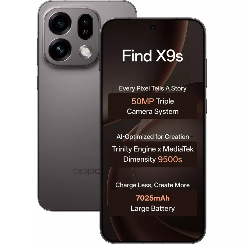 Oppo Find X9s 5G Dual SIM 512GB, 12GB RAM Phone (Global Version) 13 OPPO FIND X9s - Midnight Grey - Oppo Kuwait - Alezay Kuwait