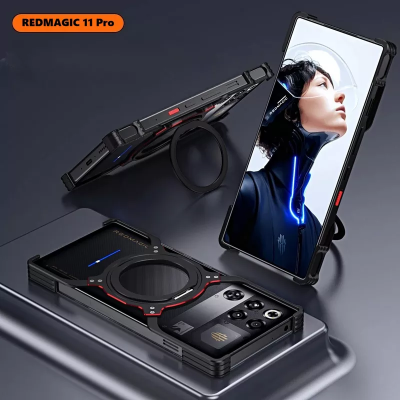 REDMAGIC 11 Pro Aluminium Frame MagSafe Case with 360° Magnetic Ring Holder 10 REDMAGIC 11 Pro Aluminium Frame MagSafe Case with 360° Magnetic Ring Holder - Alezay Kuwait