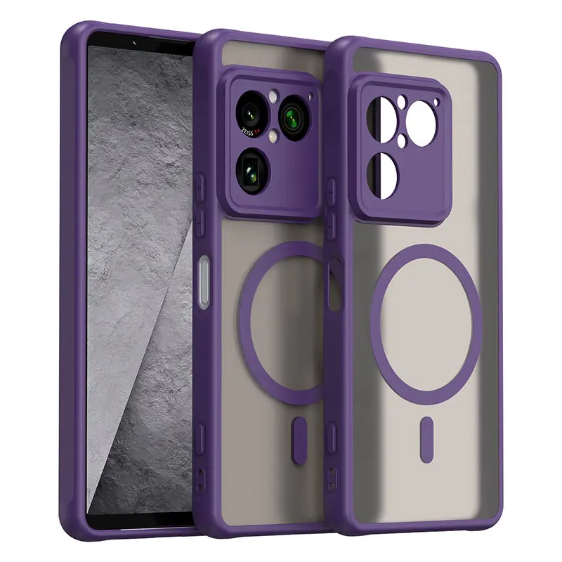 Sony Xperia 1 VIII MagSafe Matte Case 8 Sony Xperia 1 VIII MagSafe Matte Case - Purple - Alezay Kuwait