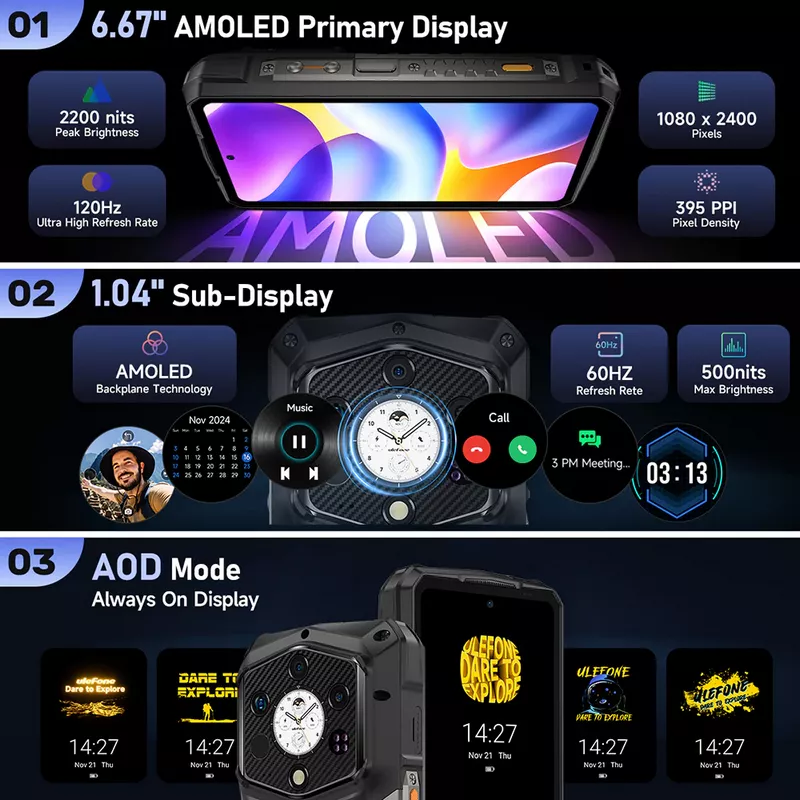 Ulefone Armor 29 Pro Thermal Version 5G 512GB, 32GB (16GB+16GB) RAM 21200mAh Battery Rugged Phone (Global Version) 22 ULEFONE ARMOR 29 PRO THERMAL VERSION - ULEFONE KUWAIT - ALEZAY KUWAIT