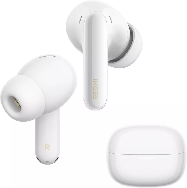 Xiaomi Redmi Buds 8 Pro Wireless Earbuds, White, Adaptive Noise Cancelling up to 55dB, Hi-Res Audio with LDAC, 35H Battery, Dolby Atmos, IP54, Bluetooth 5.4 18 Xiaomi Redmi Buds 8 Pro Wireless Earbuds - Cloud White - Xiaomi Kuwait - Alezay Kuwait