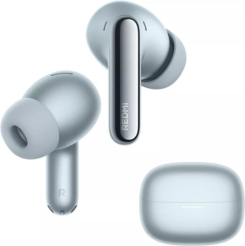 Xiaomi Redmi Buds 8 Pro Wireless Earbuds, White, Adaptive Noise Cancelling up to 55dB, Hi-Res Audio with LDAC, 35H Battery, Dolby Atmos, IP54, Bluetooth 5.4 15 Xiaomi Redmi Buds 8 Pro Wireless Earbuds - Glacier Blue - Xiaomi Kuwait - Alezay Kuwait