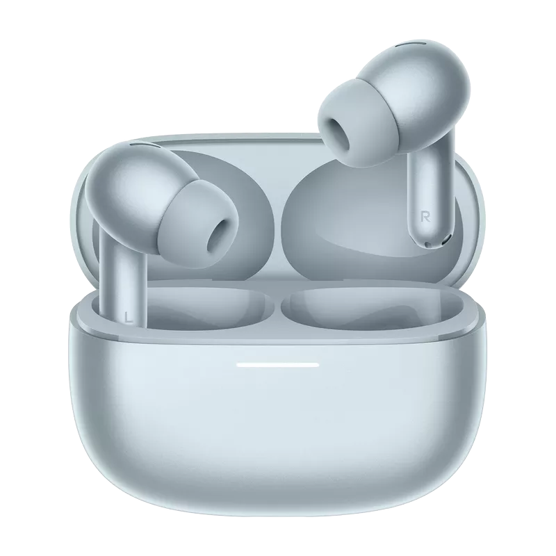 Xiaomi Redmi Buds 8 Pro Wireless Earbuds, White, Adaptive Noise Cancelling up to 55dB, Hi-Res Audio with LDAC, 35H Battery, Dolby Atmos, IP54, Bluetooth 5.4 14 Xiaomi Redmi Buds 8 Pro Wireless Earbuds - Glacier Blue - Xiaomi Kuwait - Alezay Kuwait