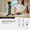 DJI Osmo Pocket 4P Vlog Combo - DJI Kuwait - Alezay Kuwait Store